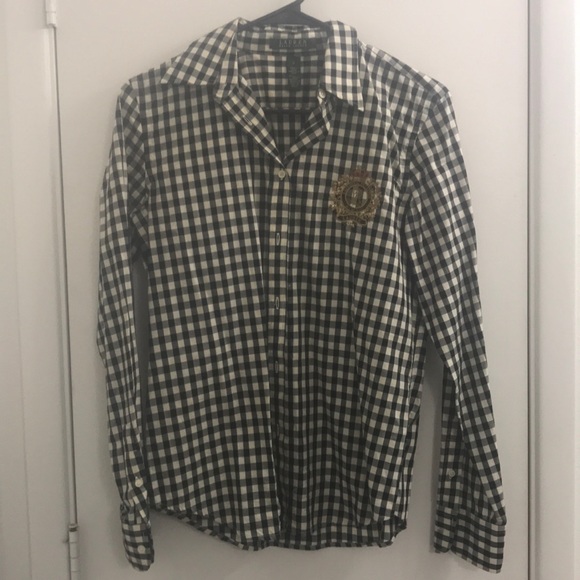Ralph Lauren S gingham plaid button down size S - Picture 1 of 2